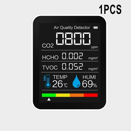 

3/5 in1 Infrared CO2 Detector Temperature Humidity Monitor Air Quality Tester