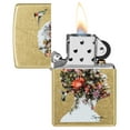 thumbnail image 3 of Zippo Spazuk Hummingbirds Design Street Brass Pocket Lighter, 3 of 6