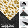 thumbnail image 3 of White Yellow Flower Sunflower Pattern Kitchen Rugs Sets Of 3,Kitchen Runner Rugs Non Skid Washable,Decorative Kitchen Floor Mats for Kitchen,Sink,Laundry,17"x30"+ 17"x47" + 17"x59", 3 of 6