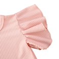 thumbnail image 4 of Newborn Baby Girl Basic Ruffle Sleeve Romper Clothes, 4 of 6