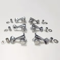 thumbnail image 4 of 6 Pieces 3L 3R Guitar Lock String Tuners – Locking Tuning Key Pegs Machine Heads Replacement Parts for ST TL Style Electric, Folk or Acoustic Guitars – Nickel, 4 of 11