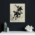 thumbnail image 5 of ARISTURING  Cowboy Poster - Retro Cowboy on Bucking Horse Print - Rodeo Art - Western Art - Wild West Art - Gift for Him &amp; Her - Great Decor for Dorm, Office or Living Room Wall&nbsp;Art, 5 of 5