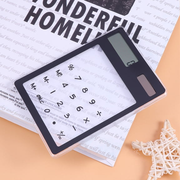 FOMIYES Portable Design Calculator Black Plastic 1Set
