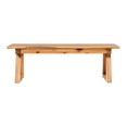 thumbnail image 2 of Pemberly Row Moderne Lamelle Arrière Extérieur en Bois Massif Table Basse - Naturel, 2 of 8
