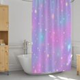 thumbnail image 3 of Pastel Stars Shower Curtain 72x72, Waterproof Washable Polyester Bathroom Curtain, Star Bath Curtain with 12 Plastic C Hooks, Machine Washable Fabric Bath Curtain for Bathroom Decor, 3 of 5