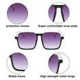 thumbnail image 3 of Gafas retro de media montura, gafas de sol de tendencia de moda personalizadas, fabricadas en metal, 3 of 5