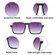 thumbnail image 3 of Gafas retro de media montura, gafas de sol de tendencia de moda personalizadas, fabricadas en metal., 3 of 5