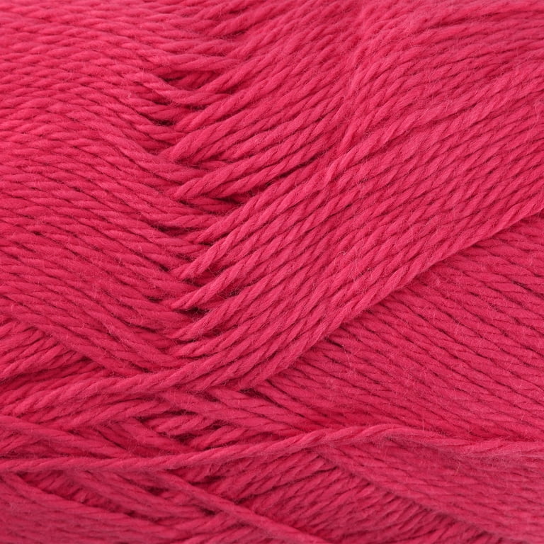 Premier Yarns Cotton Sprout DK, Natural Cotton Yarn, Machine-Washable, DK  Yarn for Crocheting and Knitting, Bright Pink, 3.5 oz, 230 Yards