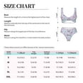 thumbnail image 4 of Kdxio Purple Butterfly Print Women's 2 Piece High Waisted Wrap Spaghetti Strap Summer Swimsuit Bikini Set-Large, 4 of 7