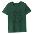 thumbnail image 4 of Camiseta básica para mujer, camiseta con cuello redondo para mochilero en la calle XL, 4 of 8