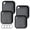 Black & Black & Black & Black, variant on Air Tracker, Bluetooth Tracker Tag-4Pack, Key Finder Works with Find My App (iOS Only), Smart Tag for Keys/Wallets/Luggage Worldwide Tracking, Replaceable Battery, IP67 Waterproof, FCC Approved