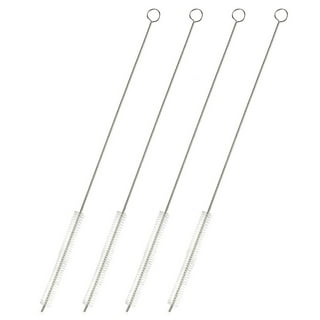 Sunnice Drinking Straw Cleaner Brush Set 10 Pack, 5-Piece 8? x 8mm Piper Cleaners and 5-Piece 8? x 10mm Straw Brush for Hummingbird?Feeders, Nylon Bristles