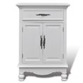 thumbnail image 6 of vidaXL White Wooden Cabinet 2 Doors 1 Drawer, 6 of 10