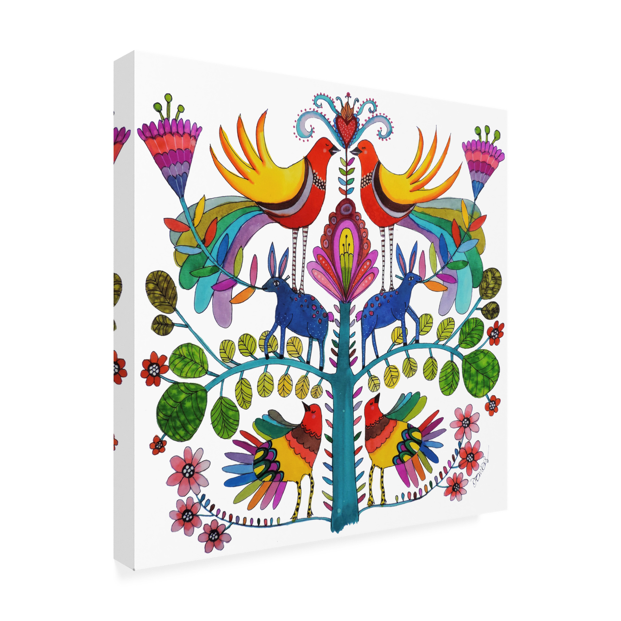 Sylvie Demers 'Otomi Love' Canvas Art