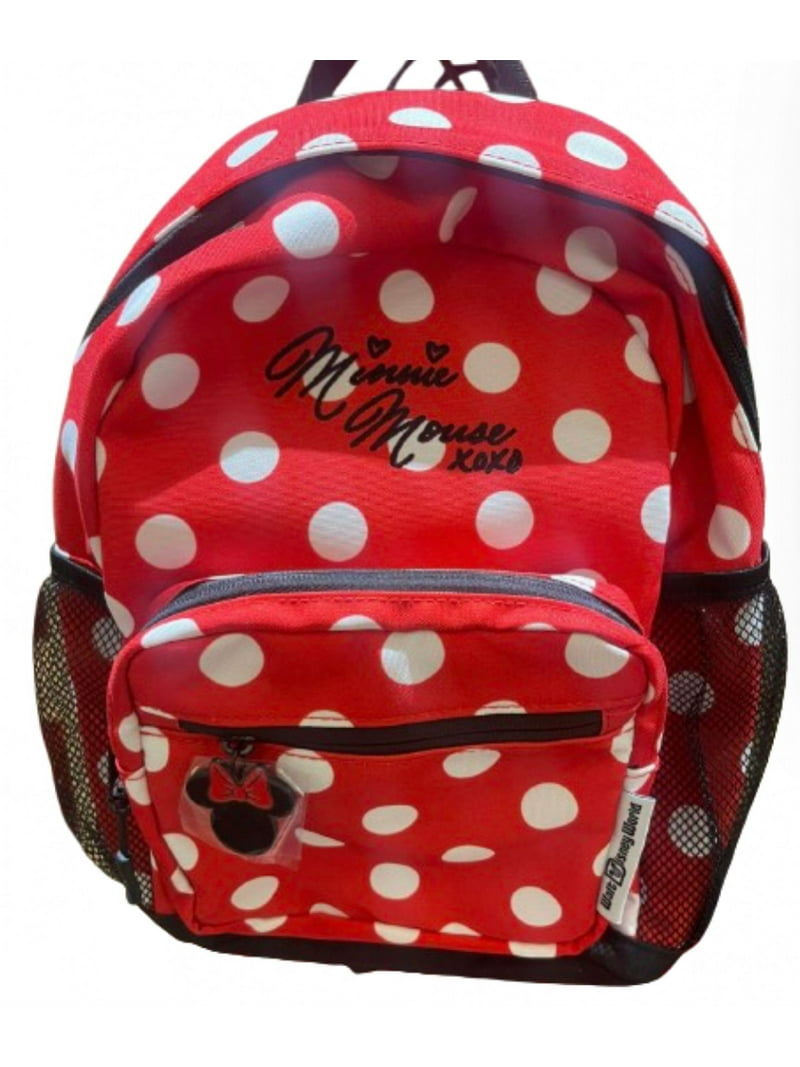 Disney Parks WDW Minnie Mouse XOXO Dots Backpack Bag New  display picture 3