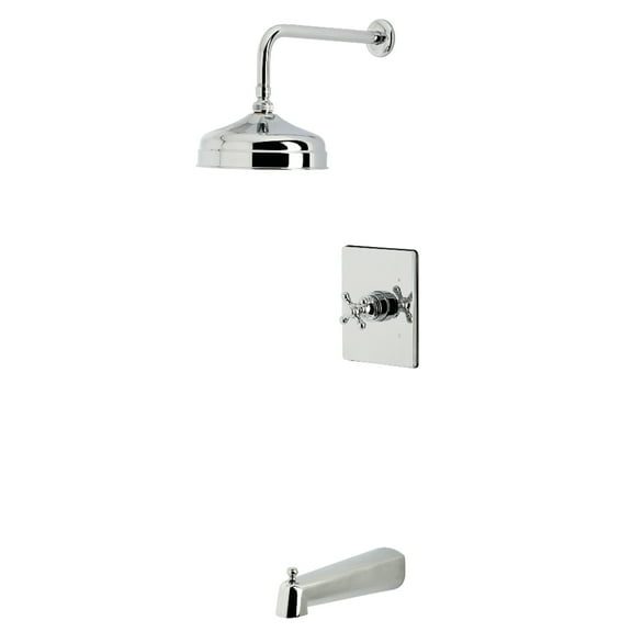 Kingston Brass KB6341BX Metropolitan Single-Handle Pressure Balanced Tub and Shower Faucet, Polished Chrome