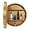 Gold, variant on Bathroom Wall Storage Cabinet, Round Mirror Medicine Cabinet (Walnut)