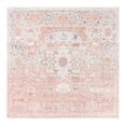 thumbnail image 3 of Unique Loom Madeline Vintage Collection Area Rug - Jackson (7' 10" Square Rose Pink/Ivory), 3 of 7
