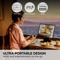 thumbnail image 2 of ViewSonic VP1656 Monitor portátil IPS de 15,6 pulgadas 1080p con USB C bidireccional de 40 W, validado por Pantone, calibrado de fábrica, soporte ergonómico incorporado con cubierta protectora, 2 of 5