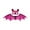 Pink, variant on Halloween Spooky Bat Wing Sets 2 Pcs — Bold Colors with Ghostly Outlines, Halloween Decorations for Halloween Parties & Trick or Treat Nights — great for Costume Parties with spooky party setups