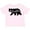 AD-Pink, variant on Montana Black Bear Silhouette Boys or Girls Toddler T-Shirt