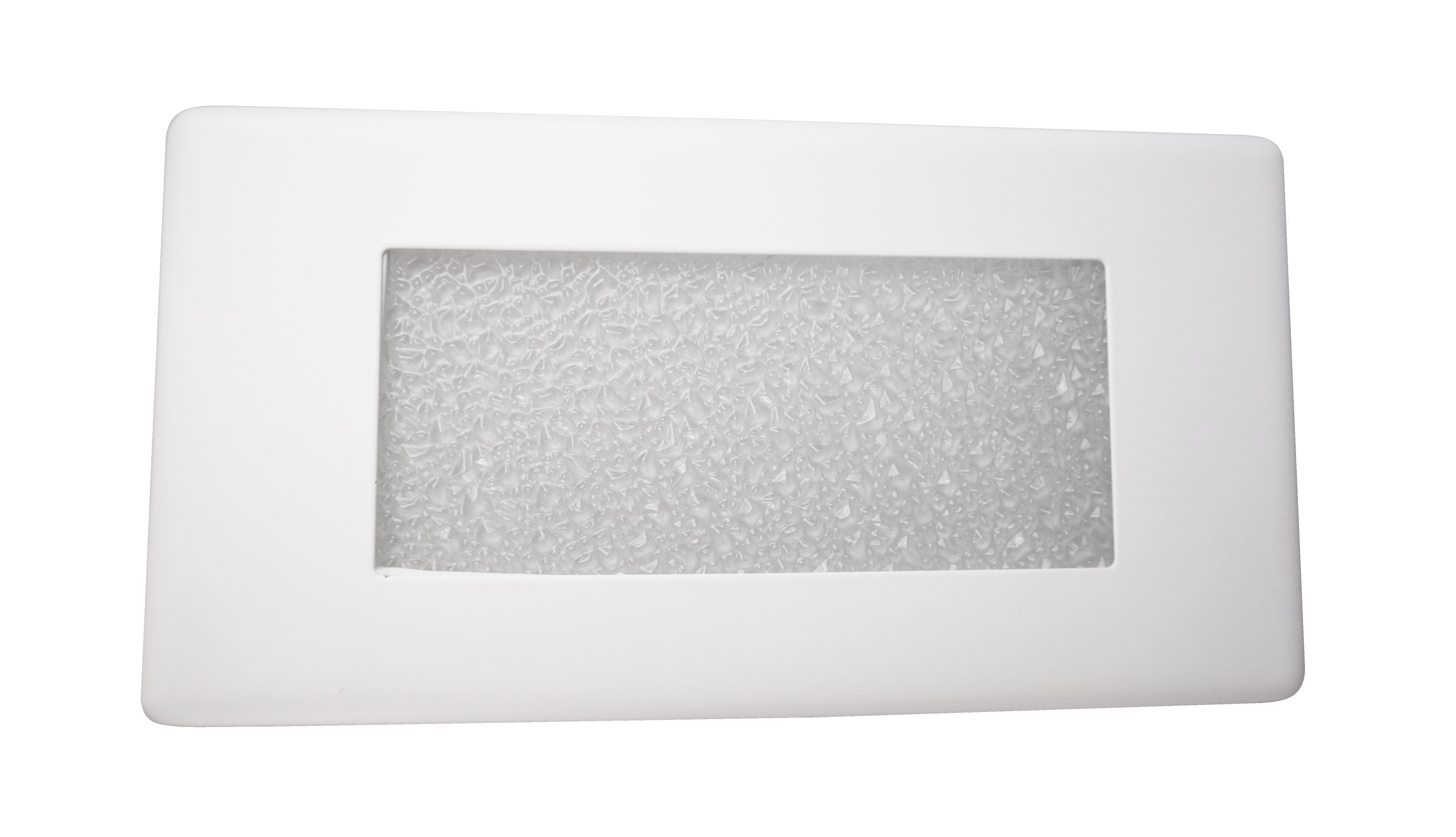 NICOR Lighting 10Inch Textured Frosted Glass Recessed Step Lighting