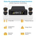 thumbnail image 3 of Car TPMS Tire Pressure Monitoring System Car Wireless Alarm System TPMS  4 External Sensors  Tire Pressure & Temperature Real-time Display  Clock System, 3 of 11
