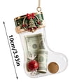 thumbnail image 2 of LEFXSMR Transparent Christmas Stockings, 3.93" Embossed Hanging Christmas Stocking, Stockings Christmas Decorations for Party Supplies Kids Gifts, 2 of 7