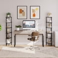 thumbnail image 6 of Industrial 6-Tier Corner Bookshelf – Stylish Black Metal Frame Corner Shelf Stand for Books, Plants, and Small Space Storage – Perfect for Living Room Display, 6 of 13