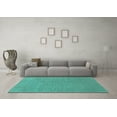 thumbnail image 3 of Ahgly Company Indoor Rectangle Oriental Turquoise Blue Industrial Area Rugs, 2' x 5', 3 of 4