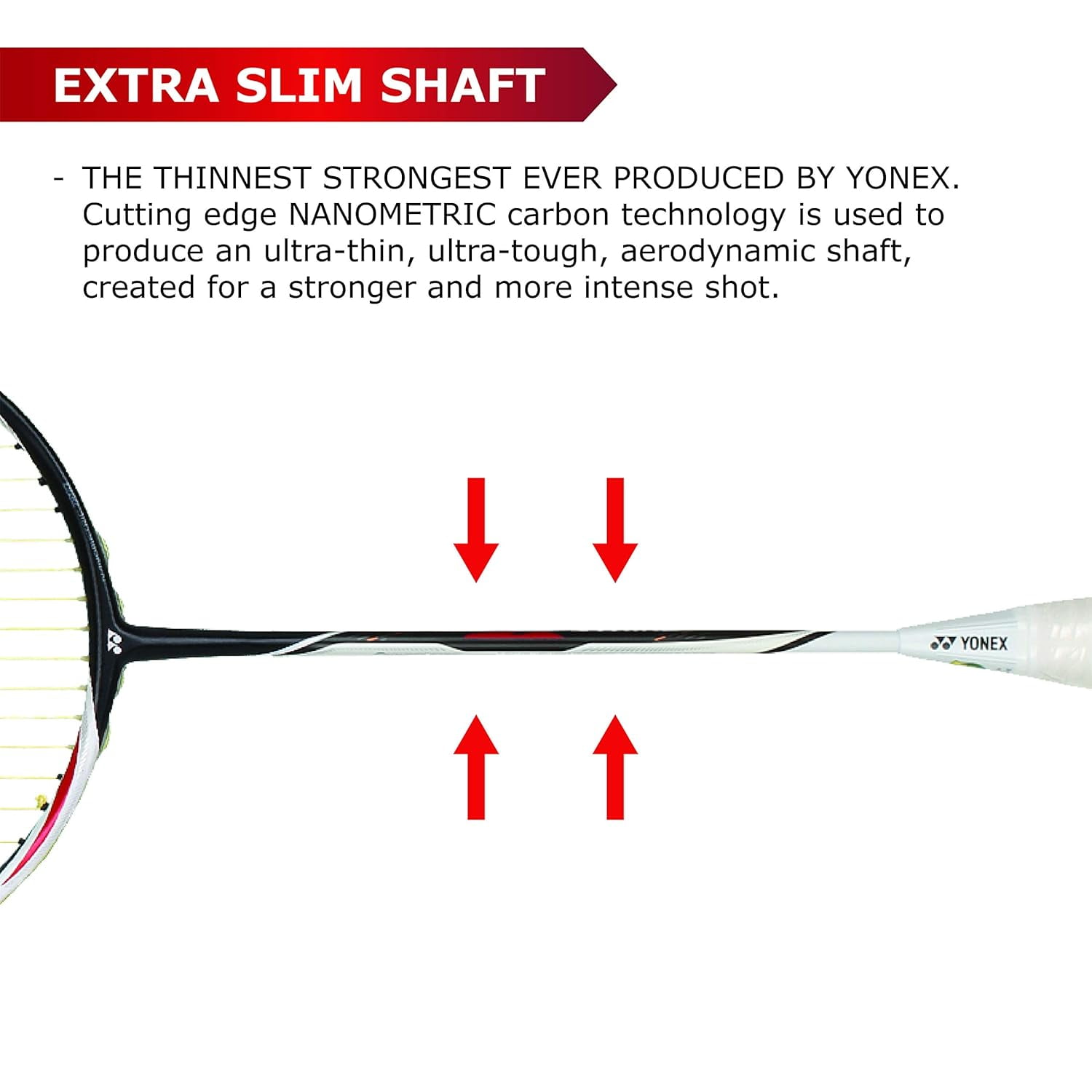 Yonex DUORA Z STRIKE Professional Graphite Badminton Racquet With