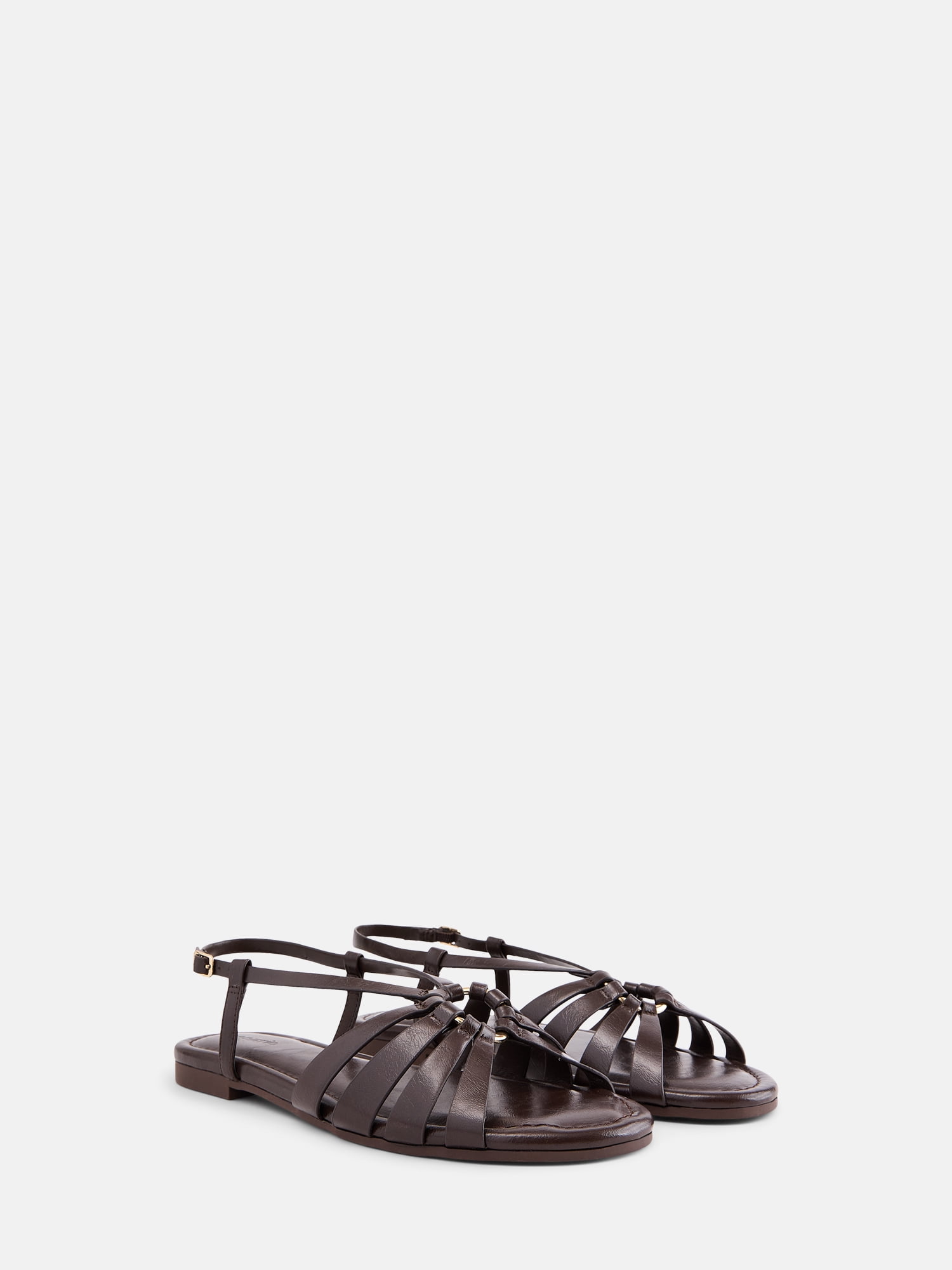 Scenario Women's Strappy Circle Flat Sandals