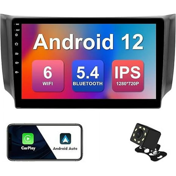 2 32G 10.1-inch Android 12 Car Stereo for Nissan Sentra 2013-2017 IPS Touchscreen Screen Car Radio