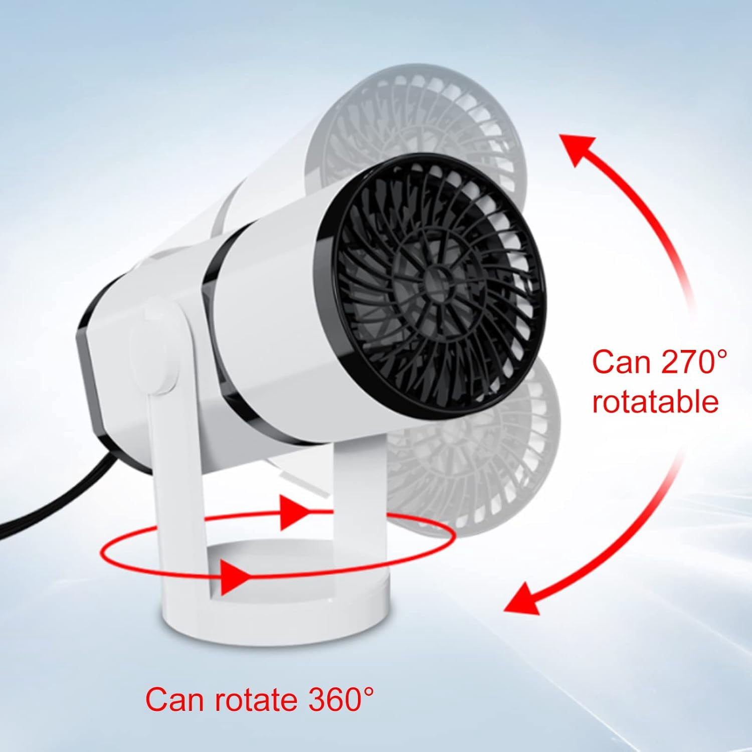 MUSICOZY Car Heater Fan,150W 2 in 1 Heating Cooling Portable Car Heater with Cigarette Lighter plug,Windshield Defogger Defroster Automobile Windscreen Heater in 359 Degree Rotary for All Car (12V)