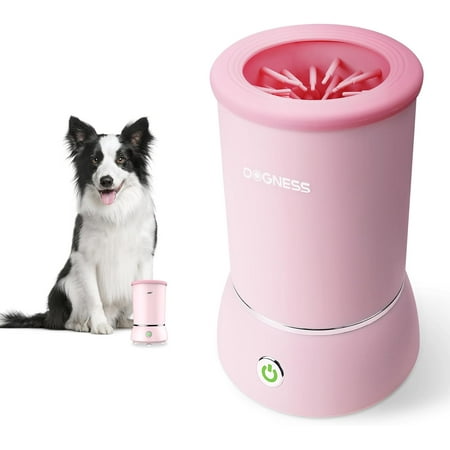 UPC: 0843775117418 | DOGNESS Automatic Dog Paw Cleaner Electric Paw Washer for Dogs Portable Paw Cleaner Cup Dog Foot Cleaning Machine USB Rechargeable Designed for Small to Medium Dogs (Pink)