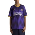 thumbnail image 4 of Men's Authmade x NBA Purple Los Angeles Lakers Soccer Kit Fashion Jersey, 4 of 7