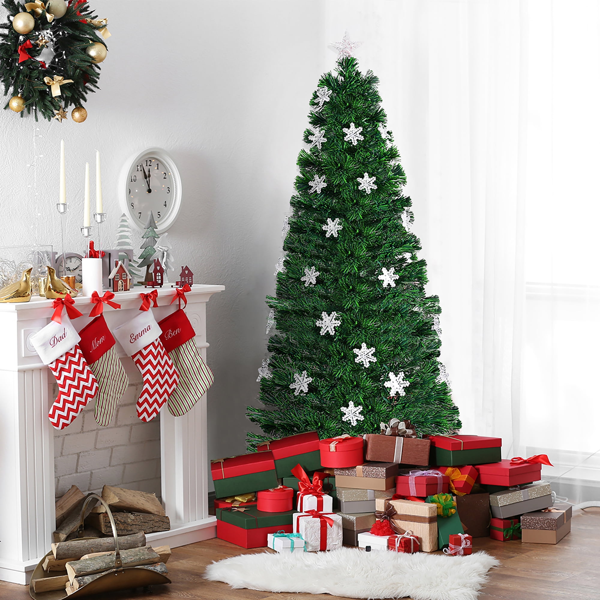 5 ft pre lit multicolor christmas tree