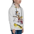 thumbnail image 3 of Calvin And Hobbes Youth Hoodies 3d Print Pullover Hooded Sweatshirt Unisex Casual Sweater Tops Blouse Long Sleeve Kids Hoodie Large, 3 of 8