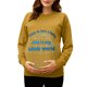 thumbnail image 2 of RKSTN Women's Maternity Sweatshirts Plus Size Crewneck Pregnancy Graphic Print Pullover Hoodless Sweatshirts Top Womens Casual Oversized Round Neck Loose Comfy Funny Printed Long Sleeve T Shirts, 2 of 7