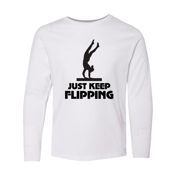 Inktastic Gymnastics Girl Gymnast Long Sleeve Youth T-Shirt