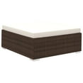 thumbnail image 3 of vidaXL 8 Piece Garden Lounge Set with Cushions Poly Rattan Brown, 3 of 4