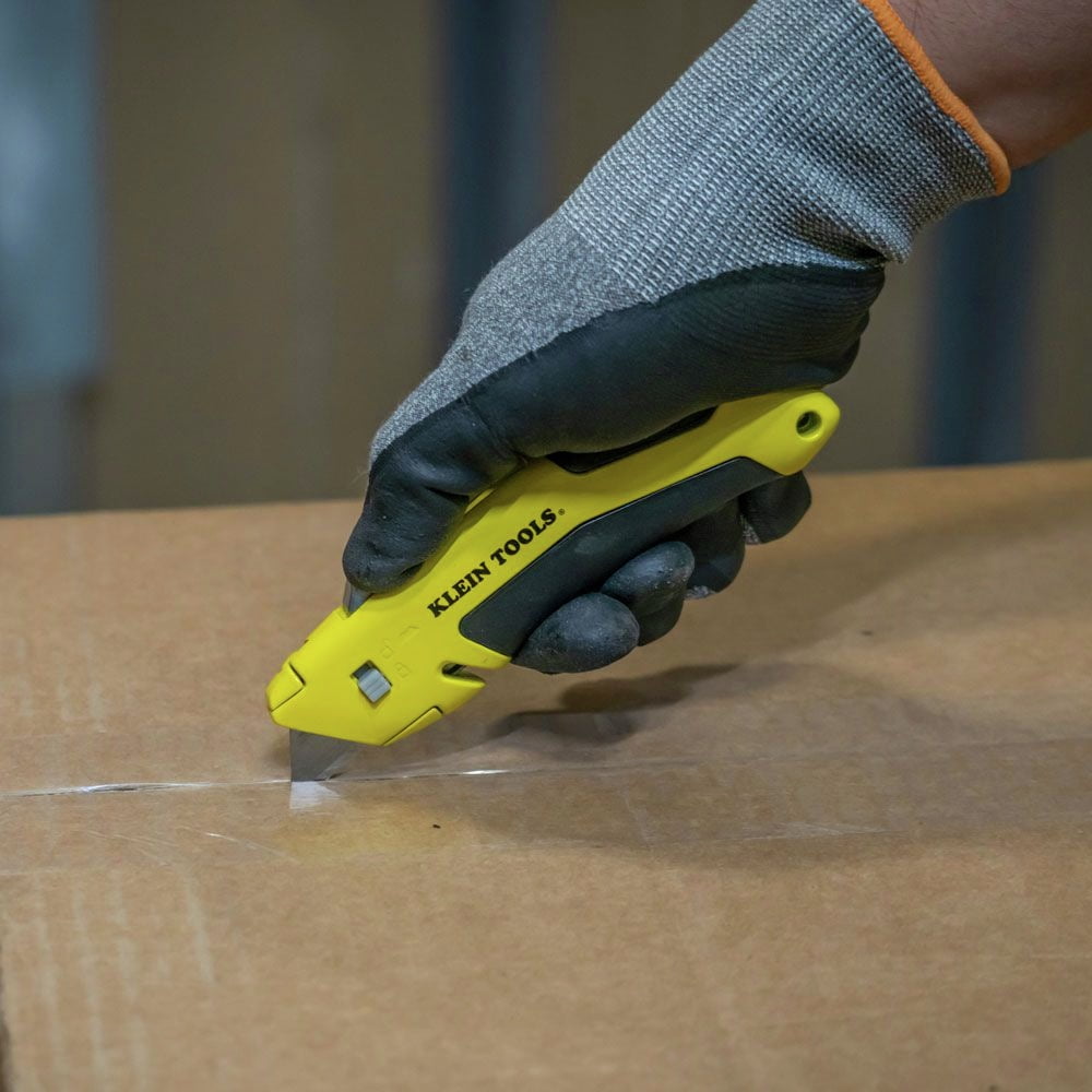 Klein Tools 44136 Self-Retracting Utility Knife - Yellow Handle