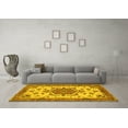 thumbnail image 3 of Ahgly Company Indoor Round Persian Yellow Traditional Area Rugs, 6' Round, 3 of 4