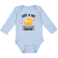 thumbnail image 3 of Inktastic Cheese Lover Kids Boys or Girls Long Sleeve Baby Bodysuit, 3 of 5