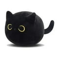 thumbnail image 3 of 3D Black Cat Plush Toy Pillow Cute Plush Toy Shape Cat Design Sofa Fat Pillow, 3 of 8