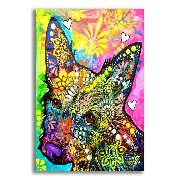 Epic Art 'Promise You Wont Be Mad' by Dean Russo Acrylic Glass Wall Art, 12" x 16"