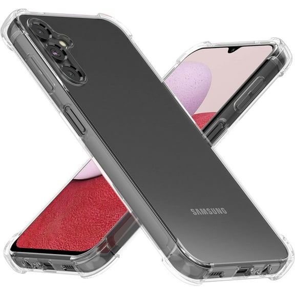 Case for Samsung Galaxy A14 5G, Clear Cover with Reinforced Corner Bumper Slim Fit Shockproof Flexible TPU Phone Case for Galaxy A14 5G - Transparent