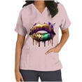 thumbnail image 2 of QIPOPIQ Haut de Blouse Médicale pour Femmes, Col en V avec Poches - Uniforme de Travail Confortable en Liquidation, 2 of 6