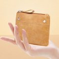 thumbnail image 2 of gcong Slim Minimalist Zipper Purse for Women Men Compact Card Holder Wallet with Key Ring Organizer, 2 of 6