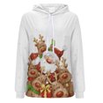 thumbnail image 4 of Chandail en Molleton Oversize de Noël pour Femmes, Mode Imprimé Chandail Tops Manches Longues Blouse à Capuche Chandail en Molleton Cadeau de Noël en Liquidation, 4 of 5